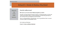 Tablet Screenshot of holub-machleid.de